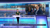Présidentielle : Hamon, Macron et le FN jugent le programme de Fillon