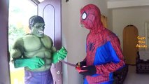 Spiderman Vs Hulk Throwing Knives Cutting Fruits | Super Hero Fights In Real Life Movie