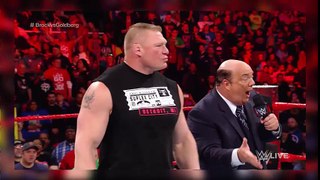 Brock Lesnar aims to shatter Goldberg s fantasy at WrestleMania  Raw, March 13, 2017