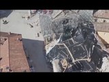 Norcia (PG) - Terremoto, drone sorvola chiesa di San Benedetto (14.03.17)