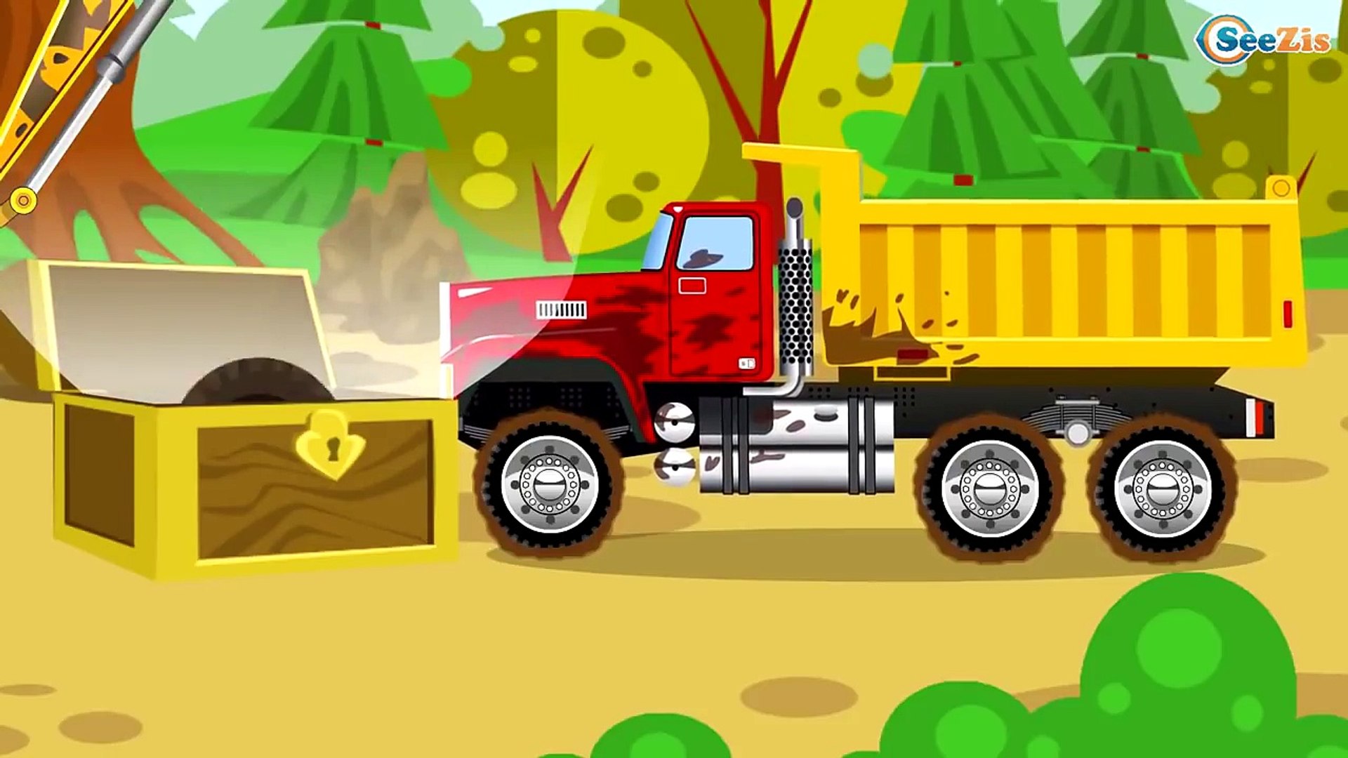 The Yellow Truck LEARN COLORS Little Cars & Trucks Service Vehicles Cartoons  for Kids – Видео Dailymotion