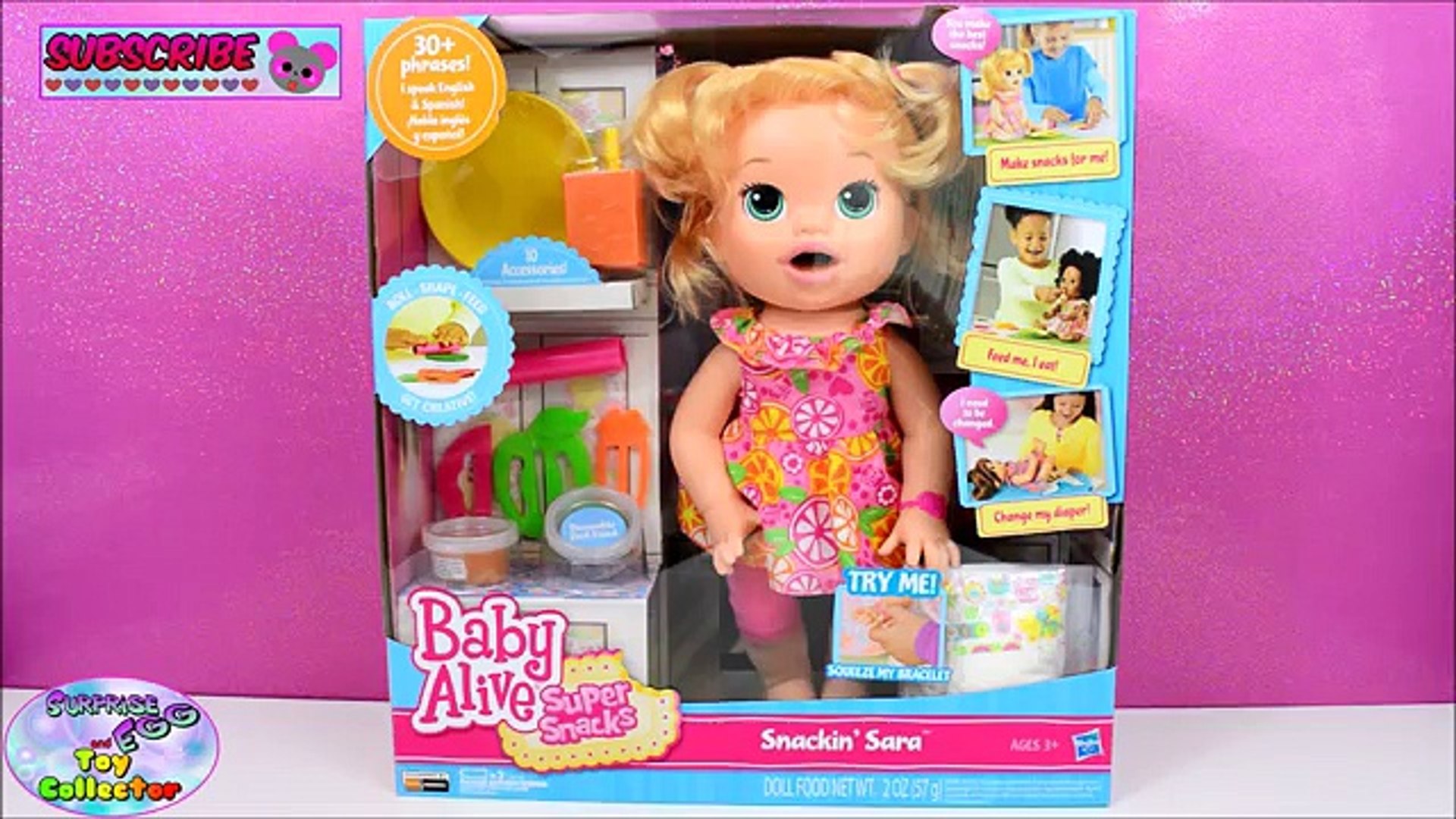snackin sara baby alive