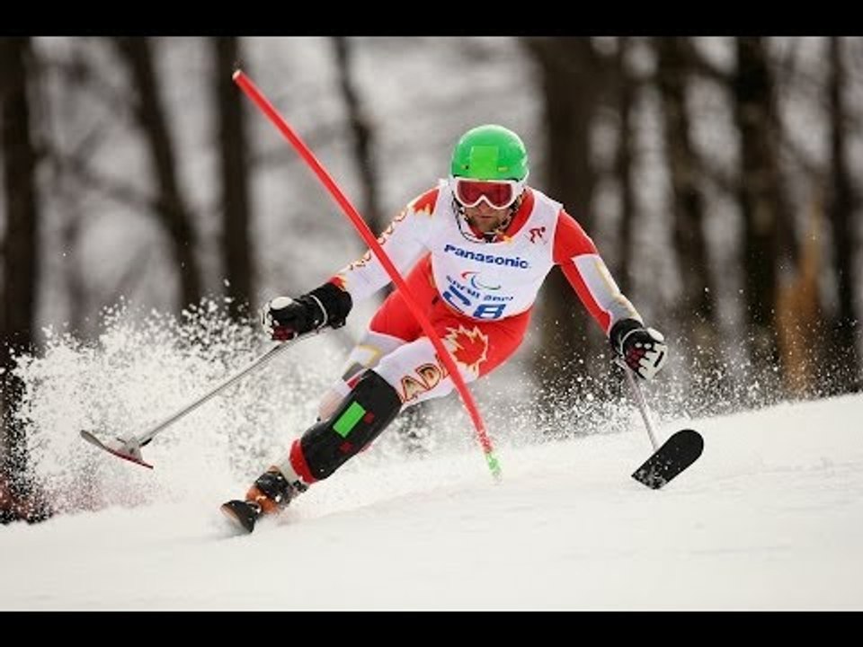 Matt Hallat  (1st run) | Men's slalom standing | Alpine skiing | Sochi 2014 Paralympics