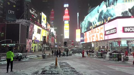La tempête de neige arrive sur New York