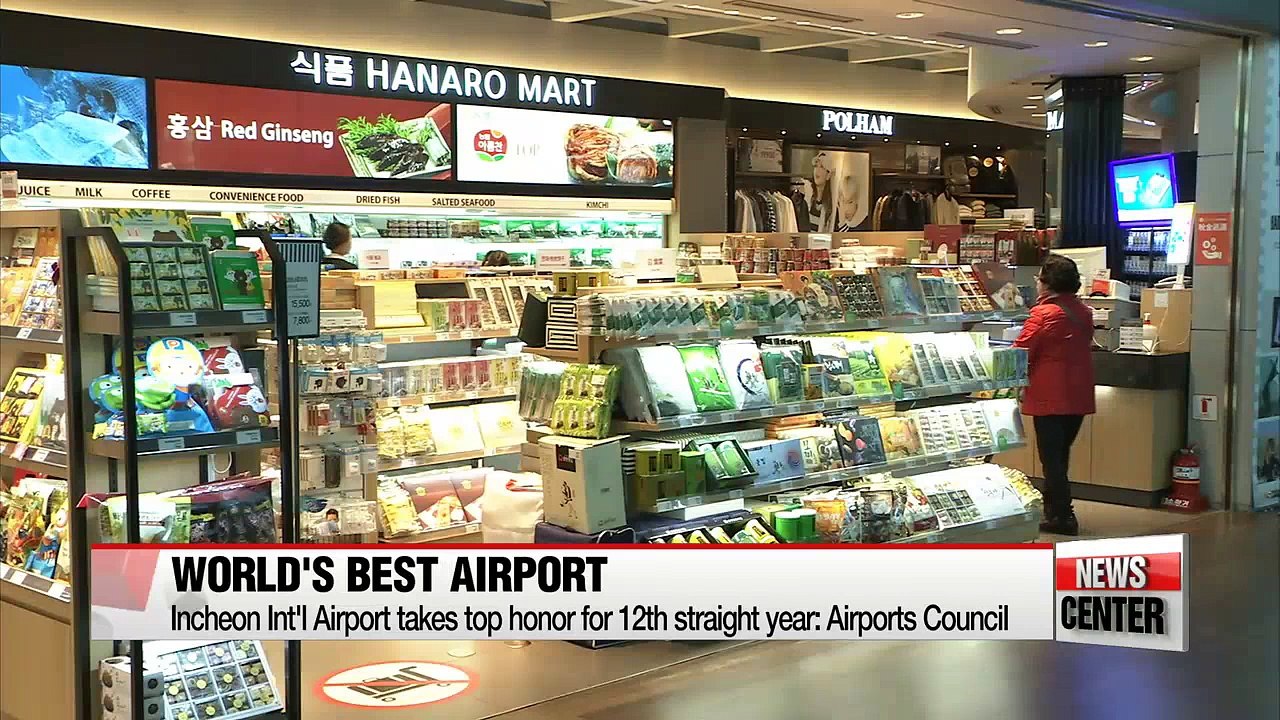 Incheon Int'l Airport named world's best for 12th straight year