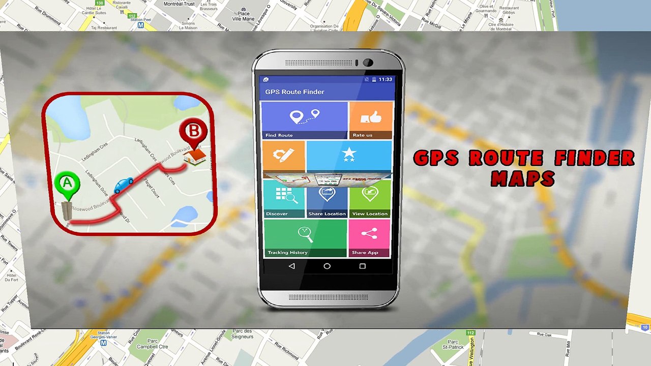 GPS Route Finder Maps