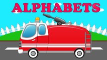 Fire Truck Alphabet - Learn English ABCs - Fire Trucks for Kids & Toddlers