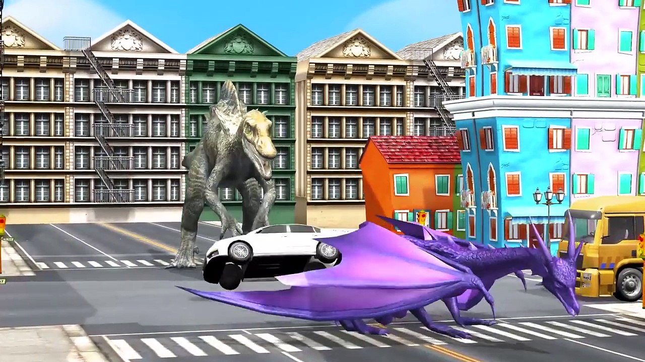 Learn Colors With Dinosaurs, Gorilla, Elephant | Color Animals Finger Family Songs & 1 To