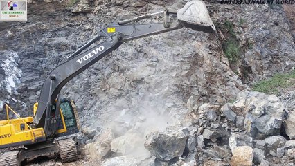 Volvo Excavator EC210B Prime Works At Mines.