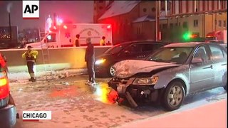 34 Cars in Double-Pileup in Chicago