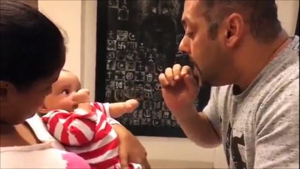 Salman Khan Playing With Nephew