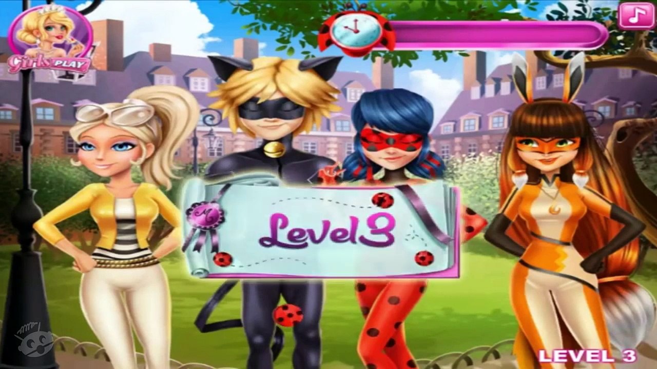 Ladybug & Cat Noir Kiss Story - Disney Movie Cartoon Game - Miraculous Ladybug Full Episod