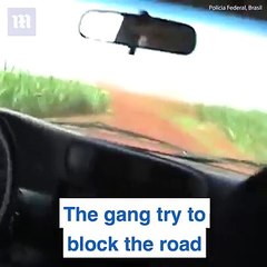 The way Brazilian police stop this drug gang is absolutely breathtaking!