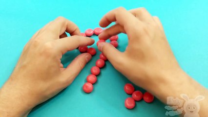 Learn To Count 1 to 100 in English with Red Bubble Gum Candy Numbers!