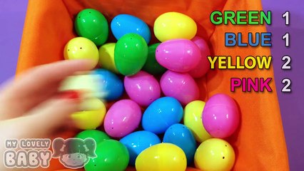 Learn Colors and to Count with Candy Hearts and Surprise Eggs! Learning Contest