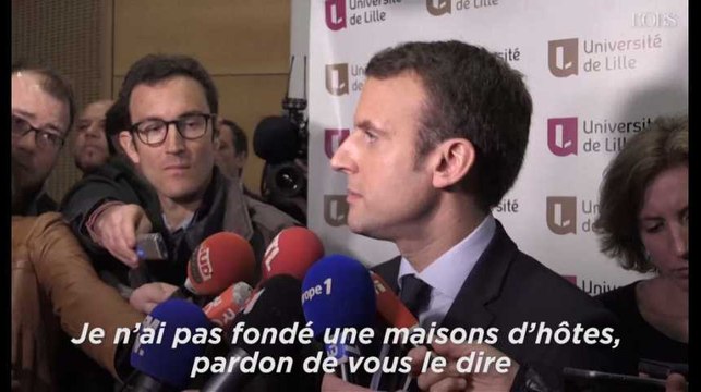 Macron sur l'éventuel ralliement de Valls : Je n'ai pas fondé une maison d'hôtes !