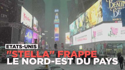 Le nord-est des Etats-Unis sous la neige et la grêle