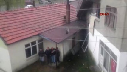 Zonguldak Elektrik Telinde Mahsur Kalan Güvercin Kurtarıldı