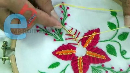 Hand Embroidery_ Spiderweb variation