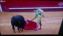 Ce matador se fait encorner et perd son œil de verre