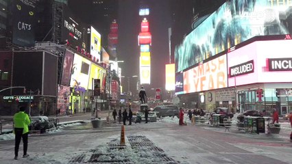 La tempête de neige arrive sur New York