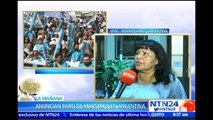 Docentes de la provincia de Buenos Aires, Argentina, exigen aumento salarial al gobierno regional y nacional