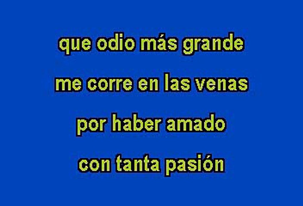 Julio Jaramillo - Odio en la sangre (Karaoke)