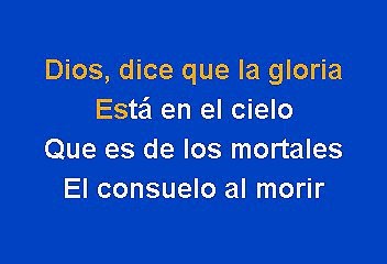 La Gloria Eres Tu - Los Tres Diamantes (Karaoke)