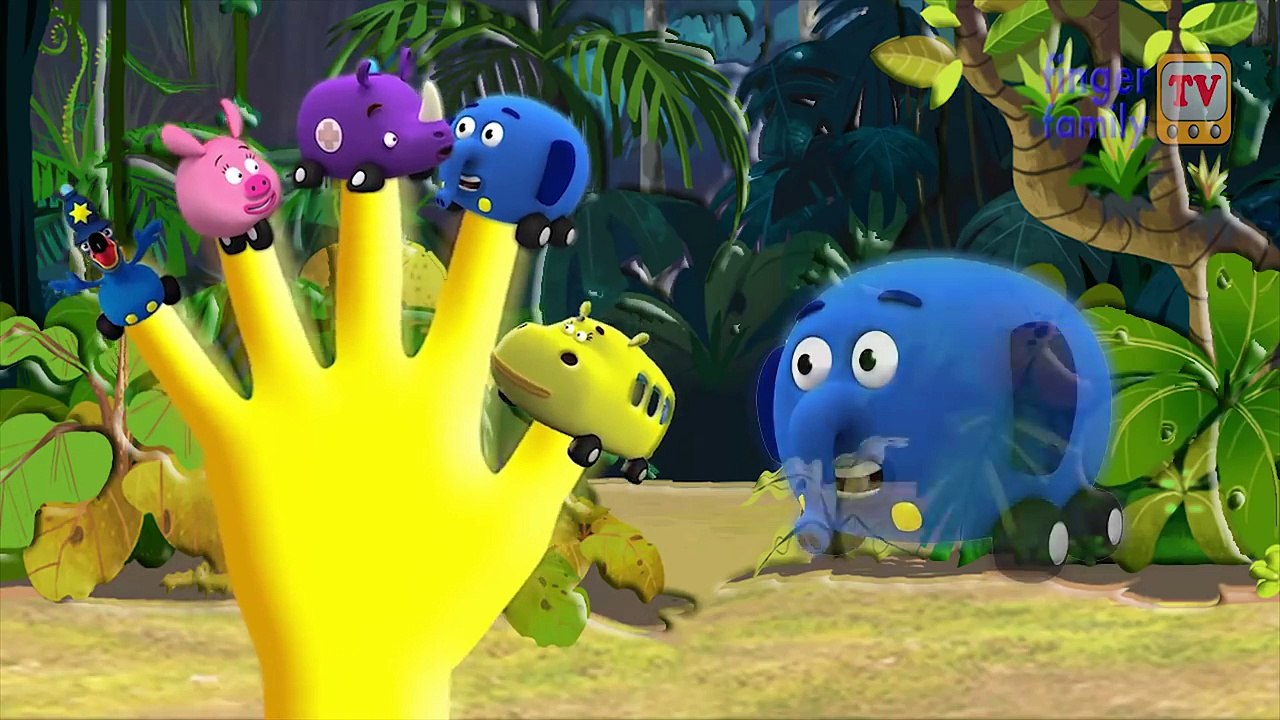 Палец Семья джунгли соединение Дети питомник рифма фрукты палец Семья Песня