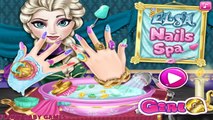 Disney Frozen Movie Game - Frozen Elsa Nails Spa Game - Funny Baby Games