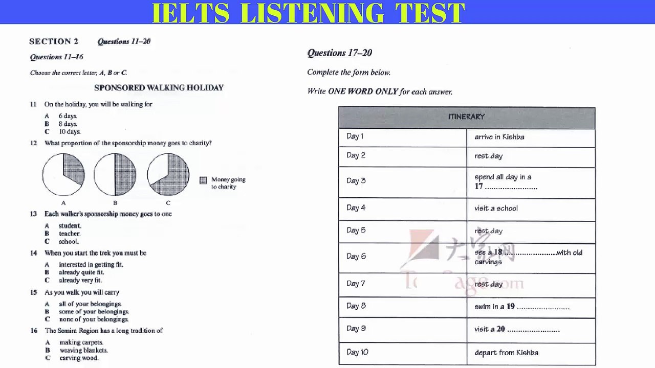 IELTS LISTENING TEST ►  IELTS LISTENING PRACTICE TEST 2017 WITH ANSWERS