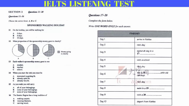 IELTS LISTENING TEST ► IELTS LISTENING PRACTICE TEST 2017 WITH ANSWERS