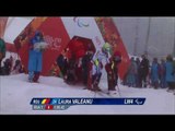 Laura Valeanu (2nd run) | Women's slalom standing | Alpine skiing | Sochi 2014 Paralympics