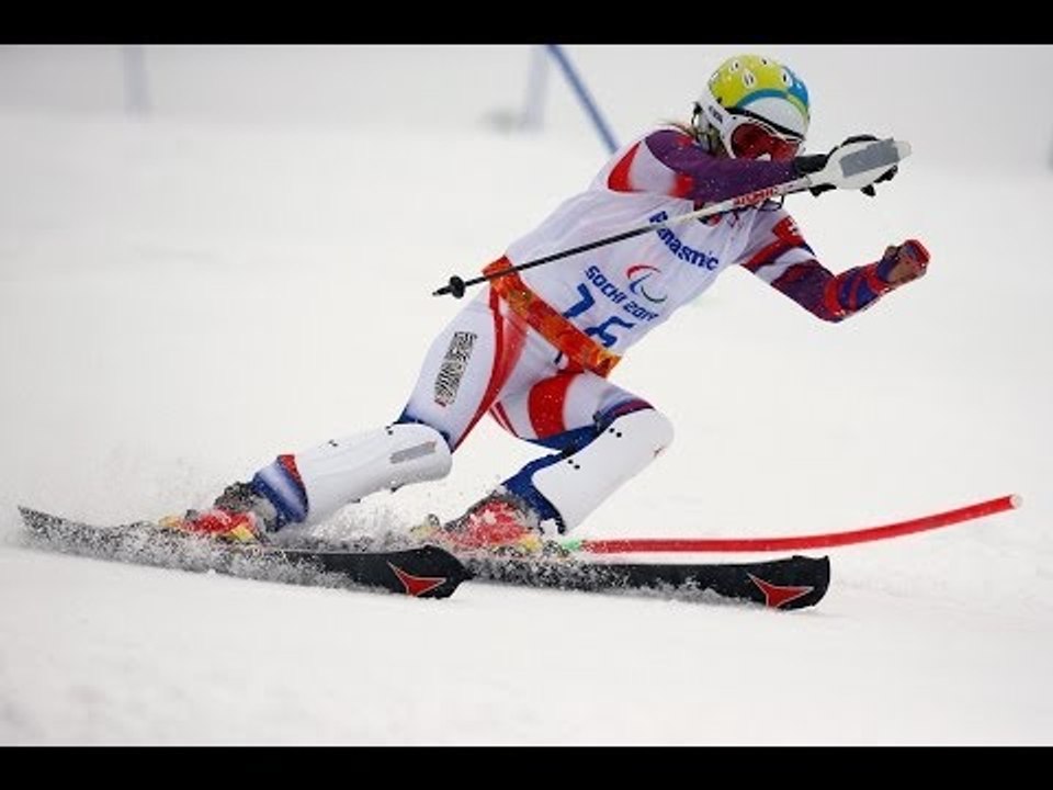 Petra Smarzova (2nd run) | Women's slalom standing | Alpine skiing | Sochi 2014 Paralympics