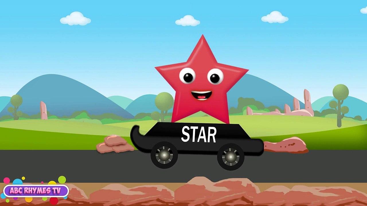 Shapes for kids kindergarten children grade 1. Learn about 2D Shapes with Choo-Choo Train