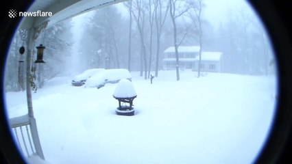 New Jersey township lies under thick snow after blizzard