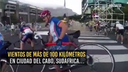 De no creer: una competencia de ciclismo fue suspendida…¡Por el viento!