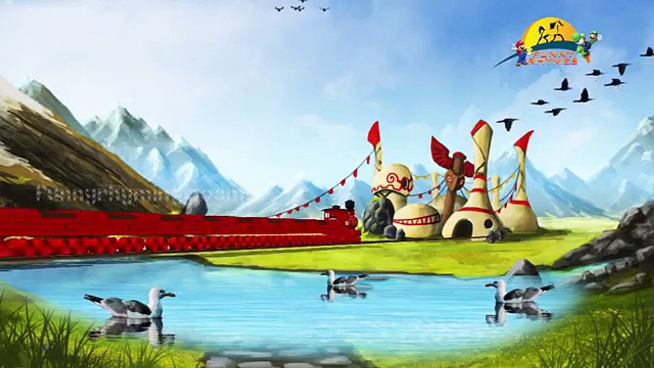 WHEELS ON TJE TRIAN | Finger family songs kids rhymes