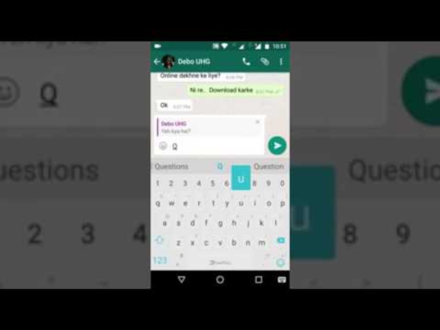 ⁣How to use WhatsApp message quote reply feature