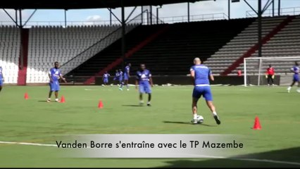 Anthony Vanden Borre à l'entraînement au TP Mazembe
