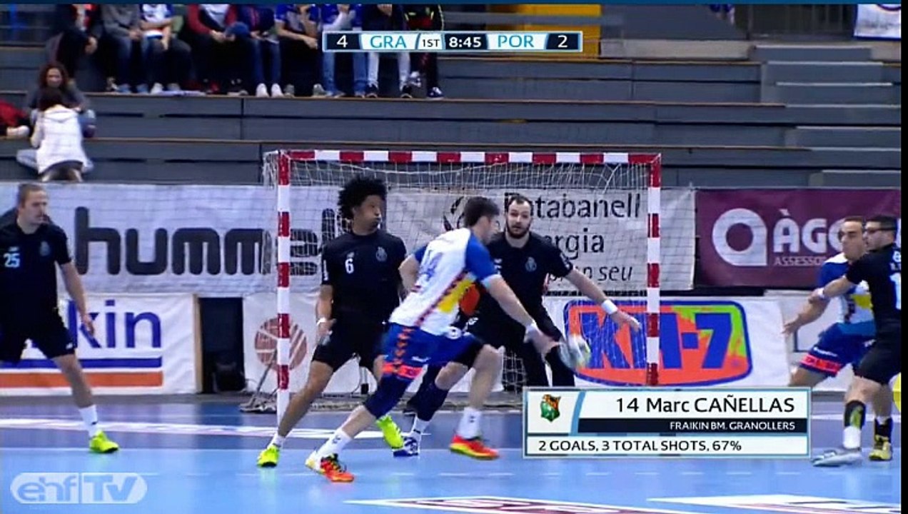 Fraikin BM. Granollers - Futebol Clube do Porto copa ehf 1 parte 12 marzo 2017