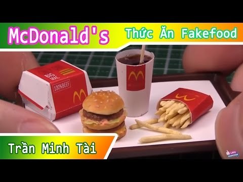 Làm mô hình thức ăn McDonald's | Thức Ăn Giả Fake Food