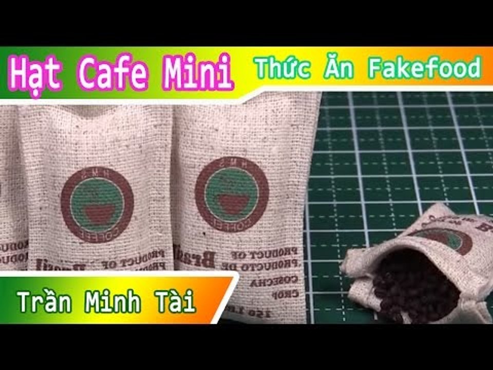 Mô Hình Túi Đựng Hạt Cafe | Thức Ăn Giả Fake Food