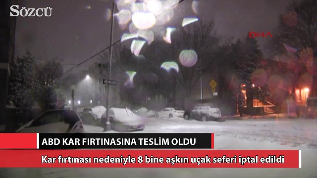 ABD'de kar fırtınası 8 bin uçak seferi iptal