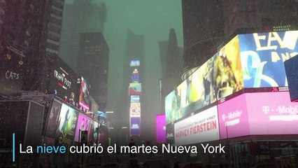 Tormenta Stella cubre de nieve Nueva York