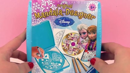 Dessiner Elsa, Anna und Olaf | Disney Frozen La reine des neiges Mandala Designer | Démo