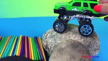 Bright Wheels Monster Mover Trucks PlaySet for kids - Colorful Monster Truck Toys Mighty W