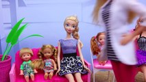 Барби звонки дис Куклы замороженные Келли Дети пародия часть шалость Ночевкой 1 Stacie