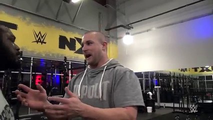 Rich Swann and Sean Hayes reenact Bret Hart- Stone Cold  confrontation inside WWE Performance Center