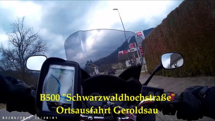 Hochstraße B500 Honda CBF600 SA Schwarzwald-